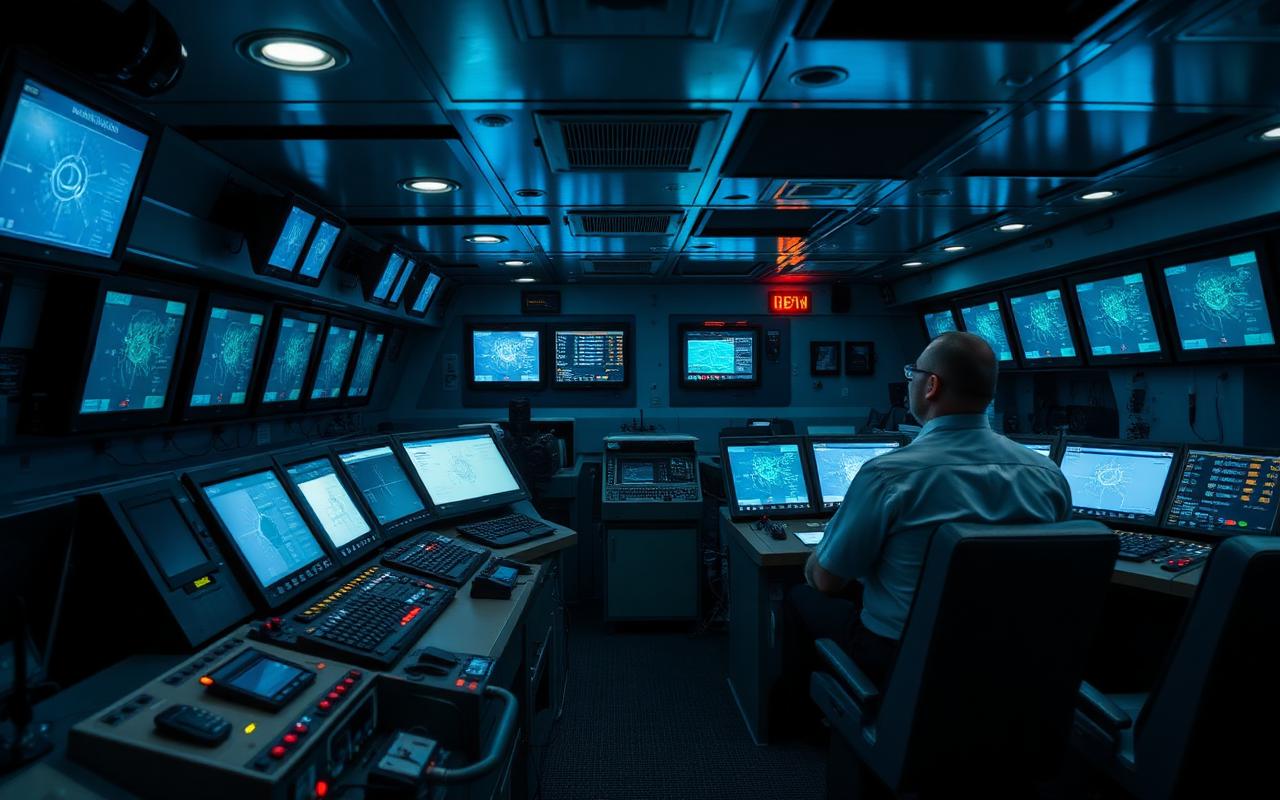 Ship control room